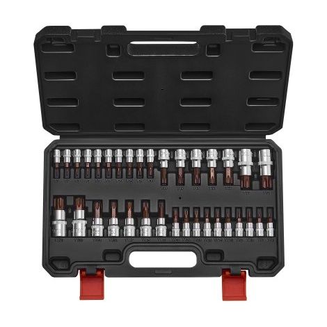 Set di Bussole Torx, 34 Pezzi, a Stella Piena e Antimanomissione (1/5)