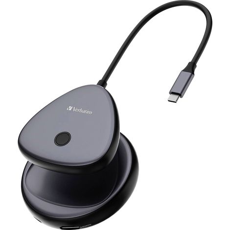 Adaptateur de moniteur USB-C Verbatim Share My Screen 4K avec hub WDA-02 (1/4)