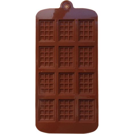 Moule à Chocolat Rectangulaire en Silicone Antiadhésif pour Barres Gaufrées - Accessoire de Pâtisserie DIY (1/5)