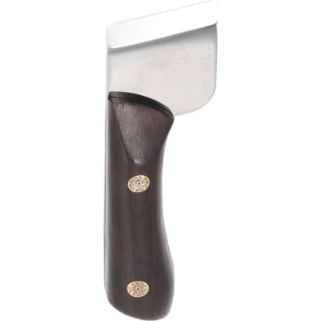 Lederspaltmesser aus Hochgeschwindigkeitsstahl mit ergonomischem Sandelholzgriff zum Schneiden und für Heimwerkerarbeiten an Leder. (1/5)