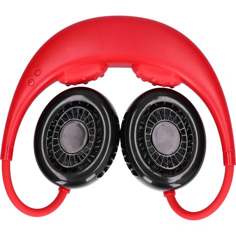 Tragbarer, multifunktionaler, blattloser Nackenventilator mit Massage- und Aromatherapiefunktion für Zuhause und Außenbereich, Rot, 5,8 cm (2,3 Zoll) (1/5)