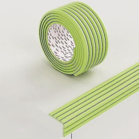 Bande de protection de sécurité pour bébé de 2 m, protège les bords de table et de bureau, protège les coins de meubles, sécurité enfant, souple, verte (1/5)