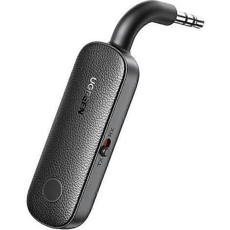 Adaptateur Bluetooth 2-en-1 UGREEN avec émetteur et récepteur Bluetooth AUX 5.0 sans fil et prise jack 3,5 mm stéréo pour écouteurs, TV et audio de voiture (1/5)
