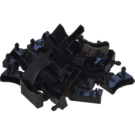 Lot de 50 embouts noir pour lattes 48 x 8 mm