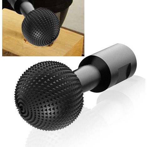 Fresa rotativa a sfera da 40 mm – Intaglio del legno – Testa di levigatura a sfera – Per smerigliatrice angolare da 115/125 mm (1/5)