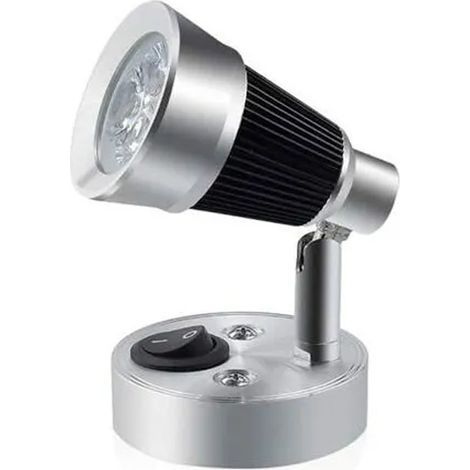 Lampe de lecture LED - Petite applique murale à 90° - Pratique et orientable - Avec interrupteur (1/5)