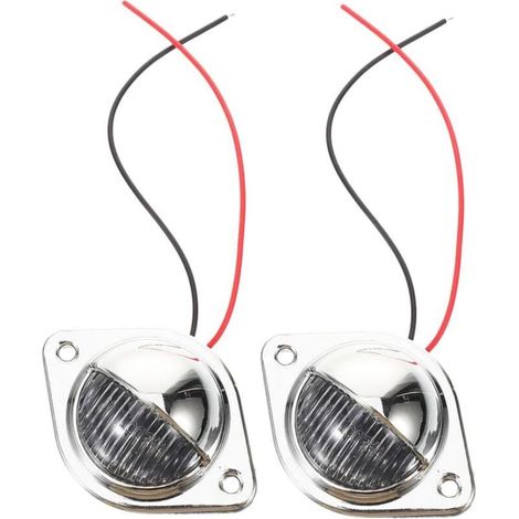 2pièces Éclairage Led De Plaque Immatriculation Led Pour Voiture Remorque Camion Et Camping Lot De Remplacement-