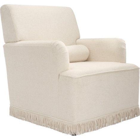 Josephine Chair - Velvet/Fringe - L86 x W78 x H91 cm - Crema/Cream - Partially Assembled