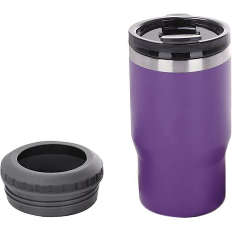 Lot 14 oz isolant en acier inoxydable 304 pour canette, refroidisseur de boisson extérieur, violet (1/5)
