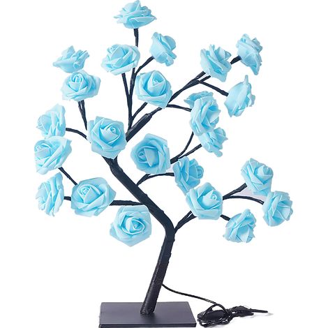Lampe de table bleu - crée une atmosphère - lumière douce pour mariage - gain de temps appréciable - qualité professionnelle (1/5)