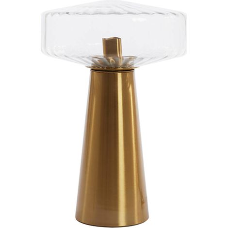 Light & Living - lampada da tavolo - Pleat - oro - vetro -