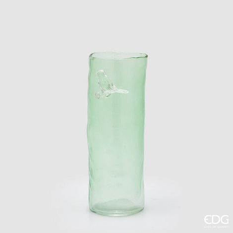 EDG Enzo De Gasperi Vaso Trespolo Cilindro H 27 Cm D 10 Cm Green (1/3)