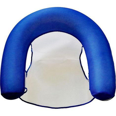 1 transat gonflable, confortable avec hamac intégré, radeau pliable pour piscine, jeu d'eau extérieur (1/5)