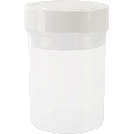 Bocal transparent multi-usages pour conserver les céréales et autres aliments secs, idéal pour les salades, les en-cas et bien plus encore. Compagnon de voyage idéal. (1/5)