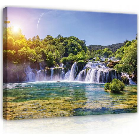toile paysage cascade grand 100x70 (1/3)