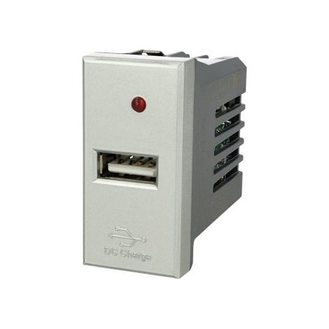 Modulo Caricatore USB 5V 2,1A Grigio Compatibile Bticino Axolute (1/3)
