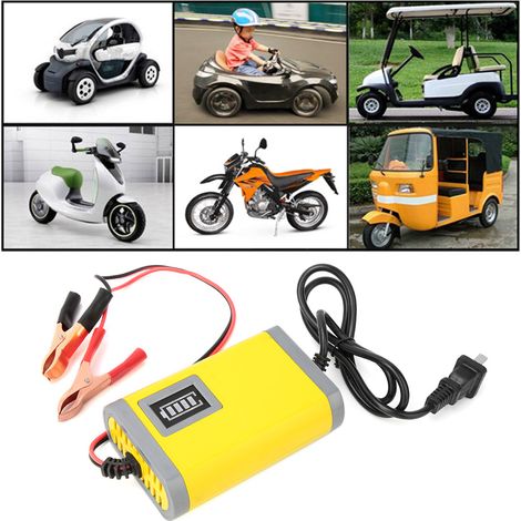 chargeur de réparation intelligent pour batterie de scooter au plomb-acide 12 V (1/2)