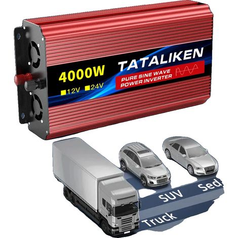 Inverter a onda sinusoidale pura, alta efficienza, design compatto, 12V 4000W 220V (1/2)