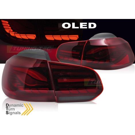 Paire de feux arriere VW Golf 6 08-13 FULL OLED DYN Rouge-41210083 (1/4)