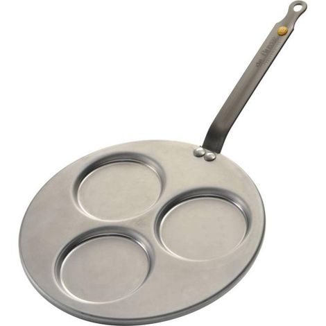 De Buyer Triblinis sartén 27 cm gris acero tradicional