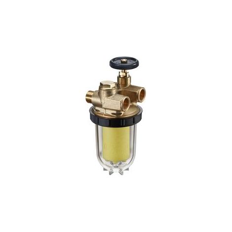 Filtro carburante con separatore d'aria e raccordi 12X17 MF