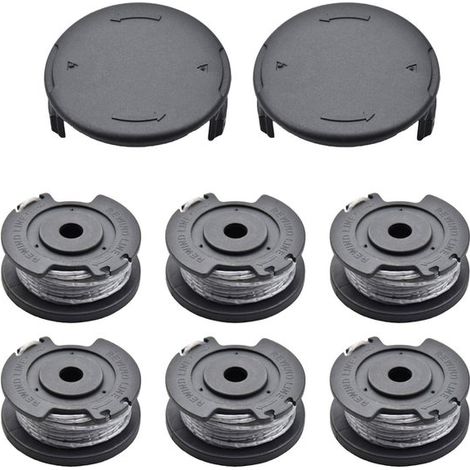 6 teiliges Spulenset 2 Hülsen passend für Bosch Easy Gras Cut 18 V 23 26 18 Freischneider Aufsätze Teilenummer F016800569 F016800385 (1/5)