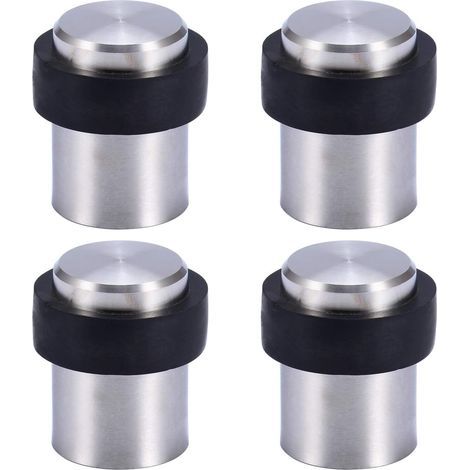 Fermaporta da pavimento in acciaio inox da 4,5 cm (confezione da 4) (1/5)