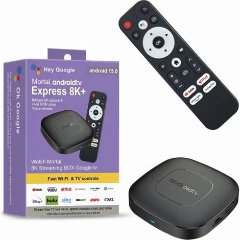 Set-top Box Android TV - FOLAYA - Mortal T1 - Android 10 - 2GB RAM - 16GB Stockage (1/4)