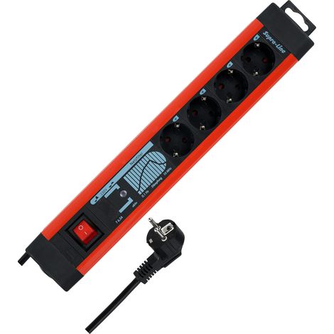 Rev Ritter, Multipresa con Spd + Filtro Rete, con Interrutore, 2,5 M (Cavo) - 144661 (1/4)