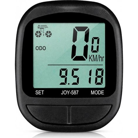 Kabelgebundener, wasserdichter Fahrradcomputer mit Tachometer, Kilometerzähler und Stoppuhr, LED-Display für Outdoor-Radtouren