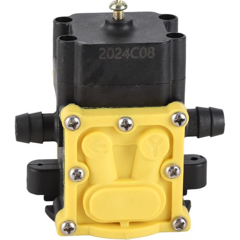 Pompe à pression à membrane 12 V, agriculture, jardin, pompe de pulvérisation électrique, accessoires pour pompe à eau, type D, clapet anti-retour, double raccord de tuyau durable et sans interruption (1/5)