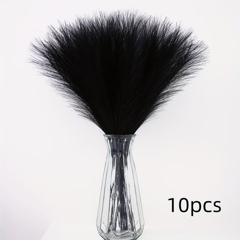 Décoration Artificielle de Roseau à Plumes en Gros, Fleur Éternelle Herbe de Pampa 55cm, Style Nordique Bohème (1/5)