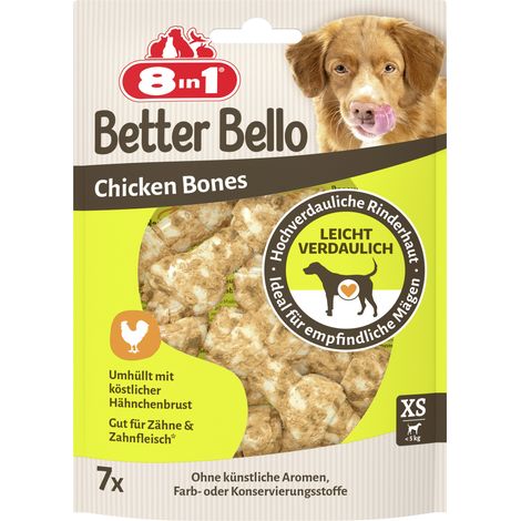 8in1 Hundeleckerli Better Bello Mini Chicken Bones XS 84 g (1/2)