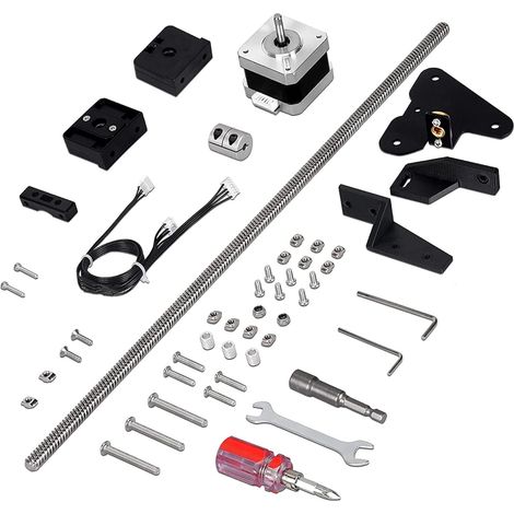 Ender 3- V2 Dual Axis Z, kit d'accessoires pour imprimante 3D Vis plomb en aluminium Dual Z Moteur pas à pas pour Creality Ender 3, Ender 3 Pro, Ender 3 V2, Voxelab Aquila (1/5)