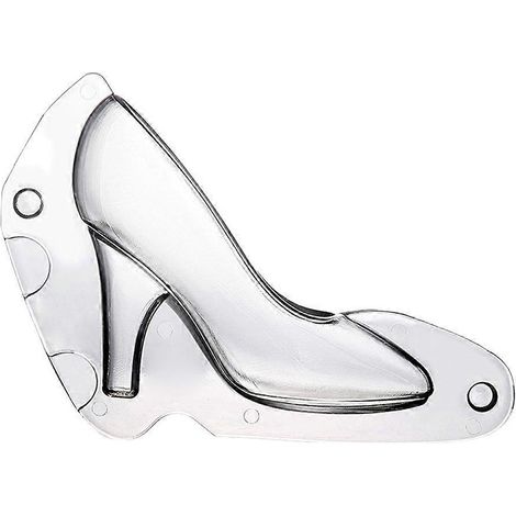 3D-Schokoladenform für High Heels, wiederverwendbare Schokoladenform aus Kunststoff-12X9.5cm-Transparent color (1/3)