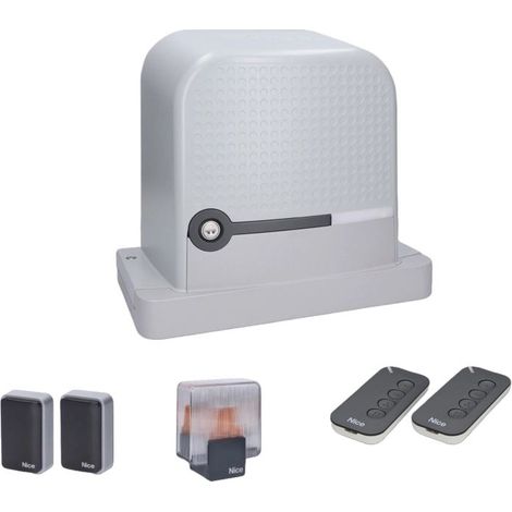 Kit Automazione Per Cancelli Scorrevoli ROBUS RBS 600 NICE RBS600BDKCE Fino a 600 kg 24v