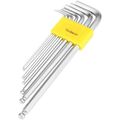 7pcs Extended Ball End Hex Wrench Set Professional Repair Kit Hand Tool (1/5)