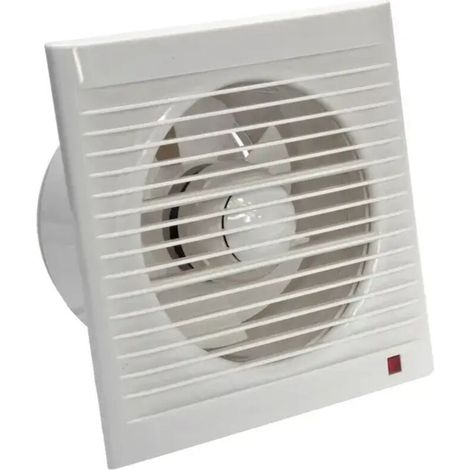 Ventilateur d'extraction 160 mm 15W 140m³/h avec Clapet anti-retour-- pour Salle de Bain,Cuisine,Bureau,WC,Silencieux,