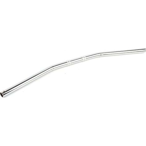 7/8Inch 22MM Moto Retro Bend Guidon Guidon Argent (1/4)