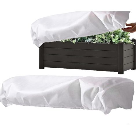 Frostschutzabdeckung für Hochbeete mit Kordelzug (1/5)