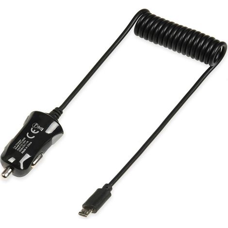Chargeur de voiture iBOX C-14, câble micro USB 1A intégré (1/4)