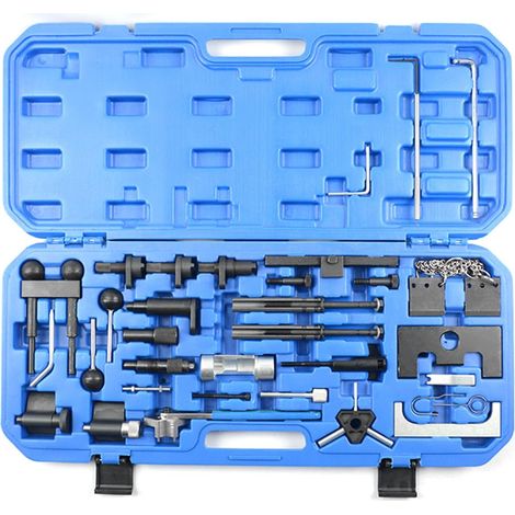 Lntyq – Kit coffret outil calage pour Audi/VW 1.2 1.4 1.9 2.0 – Outil de réglage courroie de distribution – Rivetage et séparation – Acier haute qualité