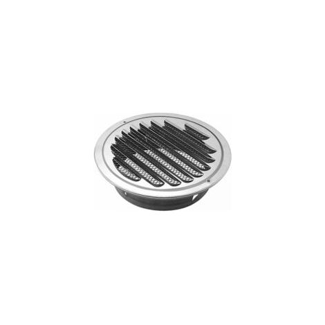 Cyslmuk – Grille de ventilation ronde 120 mm – Acier inoxydable 304 – Persienne avec maille d'écran – Pour salles de bain et cuisines