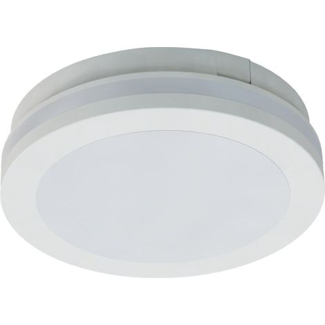 Plafoniera moderna bianca tonda Ø18 LED 12W 4000K IP54 (1/5)