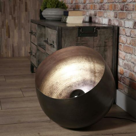 Lampe à poser industrielle cloche noire XL TRIBECA (1/5)