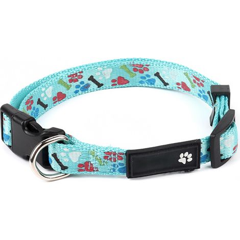 Collier Pour Chien - Motifs Forêt Amusants - Plastique Écologique Et Anneau D Chromé - Taille Moyenne - 1 Pièce (1/5)