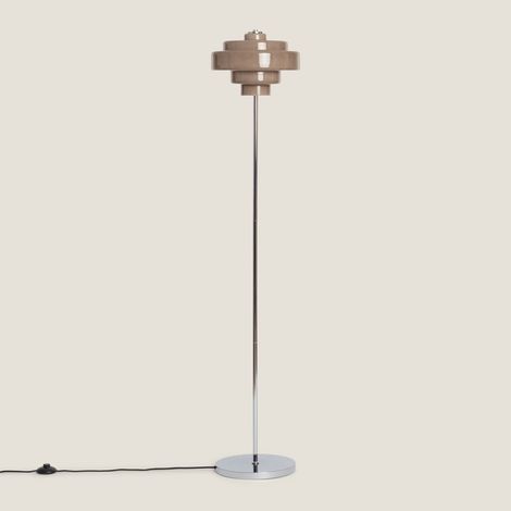 Lámpara de Pie de Metal y Cristal Nova Marrón ↑150 cm (1/4)