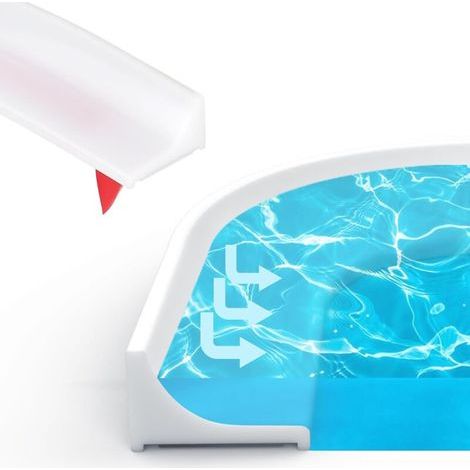 2M Barrière de Douche Autocollant Pliable en Silicone - Seuil de Douche Adhésif pour Anti-Débordement - Idéal pour Receveur de Douche, Cuisine, Salle de Bain (Blanc) (1/5)