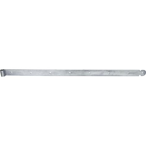 Charnière de chargement Ø 16 x 1000 mm lourde et stable galvanisée/paumelle de porte/charnière/ferrure pour portes, portails et portes - Bleu galvanisé (1/2)