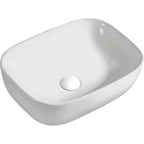 kielle Idolio - Lavabo sobre encimera 46x33 cm, blanco 30624420 (1/4)